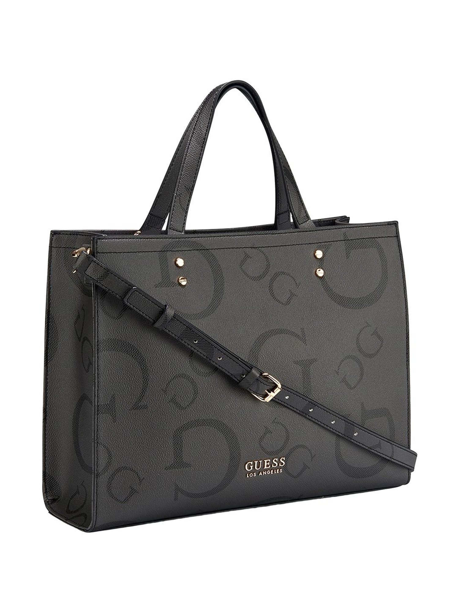 Guess Coal Printed Tote Handbag