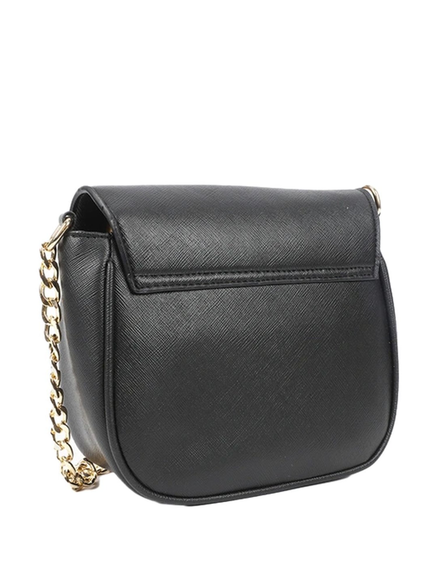 Carlton London Black Embellished Medium Sling Handbag