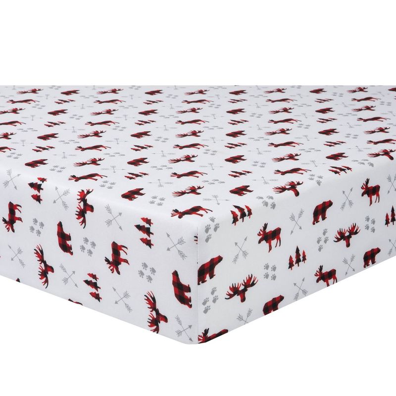 Sammy & Lou Lumberjack Microfiber Crib Sheet - 2pk