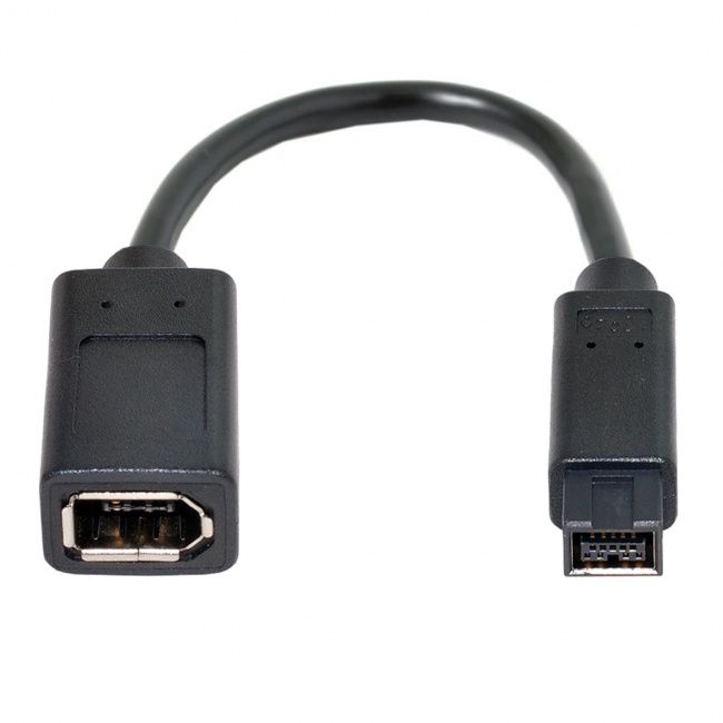 Micro Connectors, Inc. 6 feet Firewire Cable 1394B 9 Pin to 6 Pin (E07-238)
