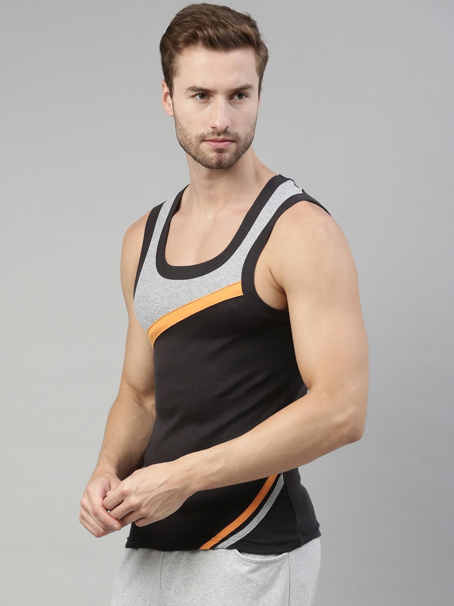 Dixcy Scott Originals Multi Cotton Regular Fit Vest - Pack Of 2