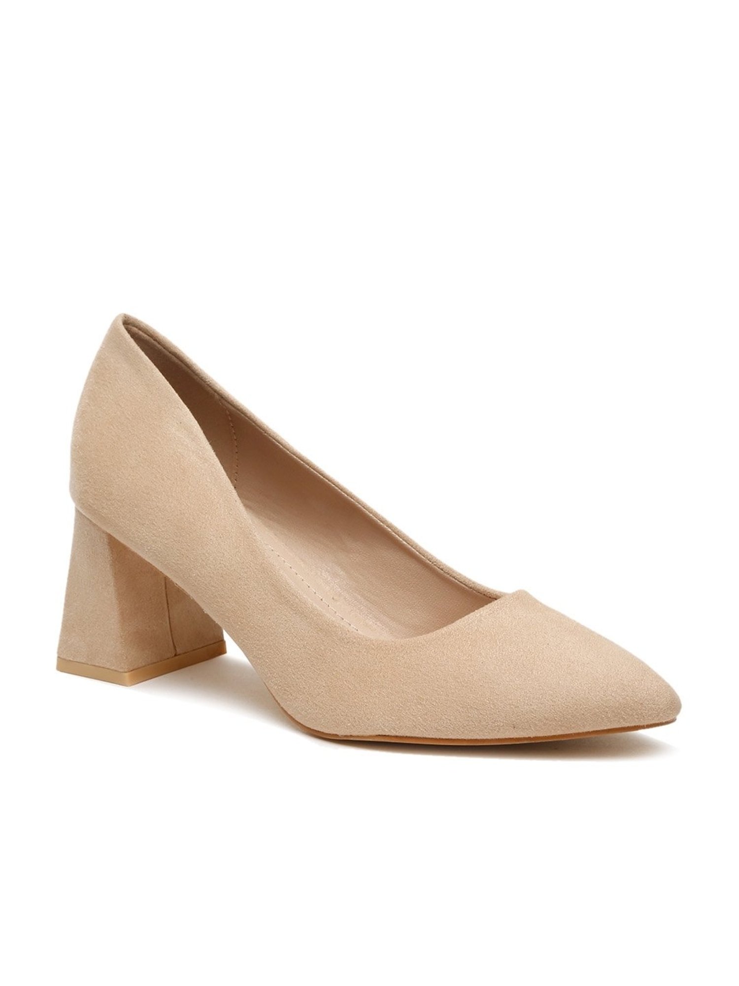 Flat N Heels Women's Beige Casual Pumps
