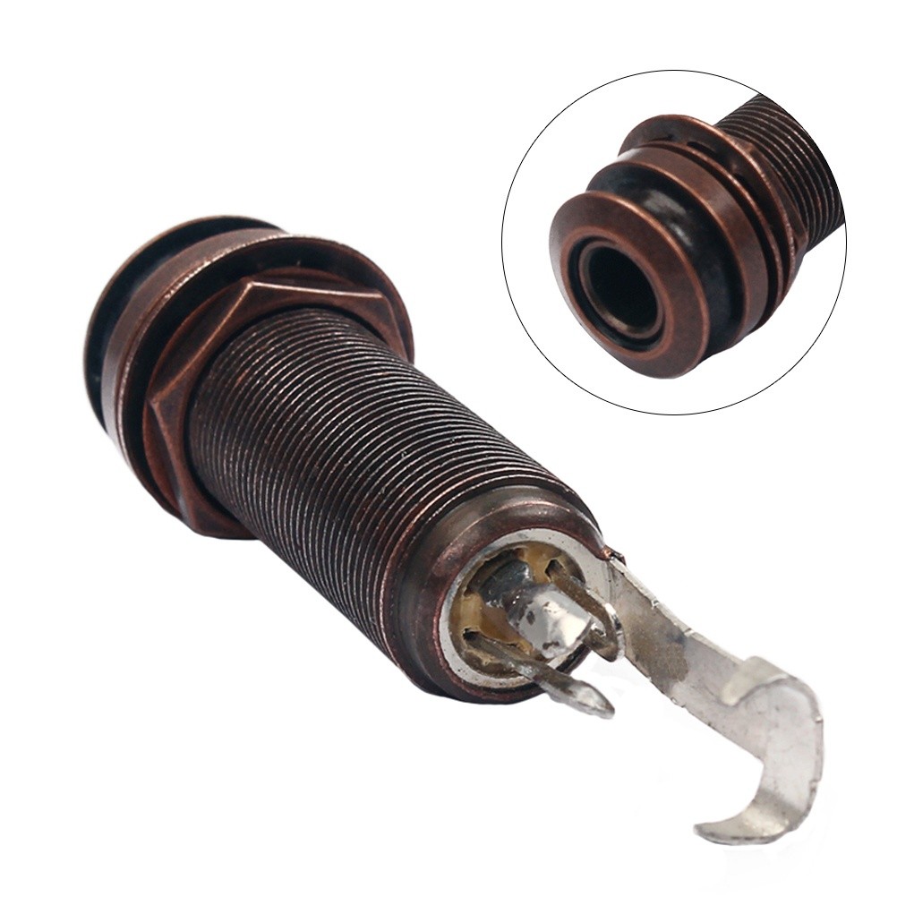 Guitar Bass End Pin Output Jack Mono or Stereo Applications Chrome