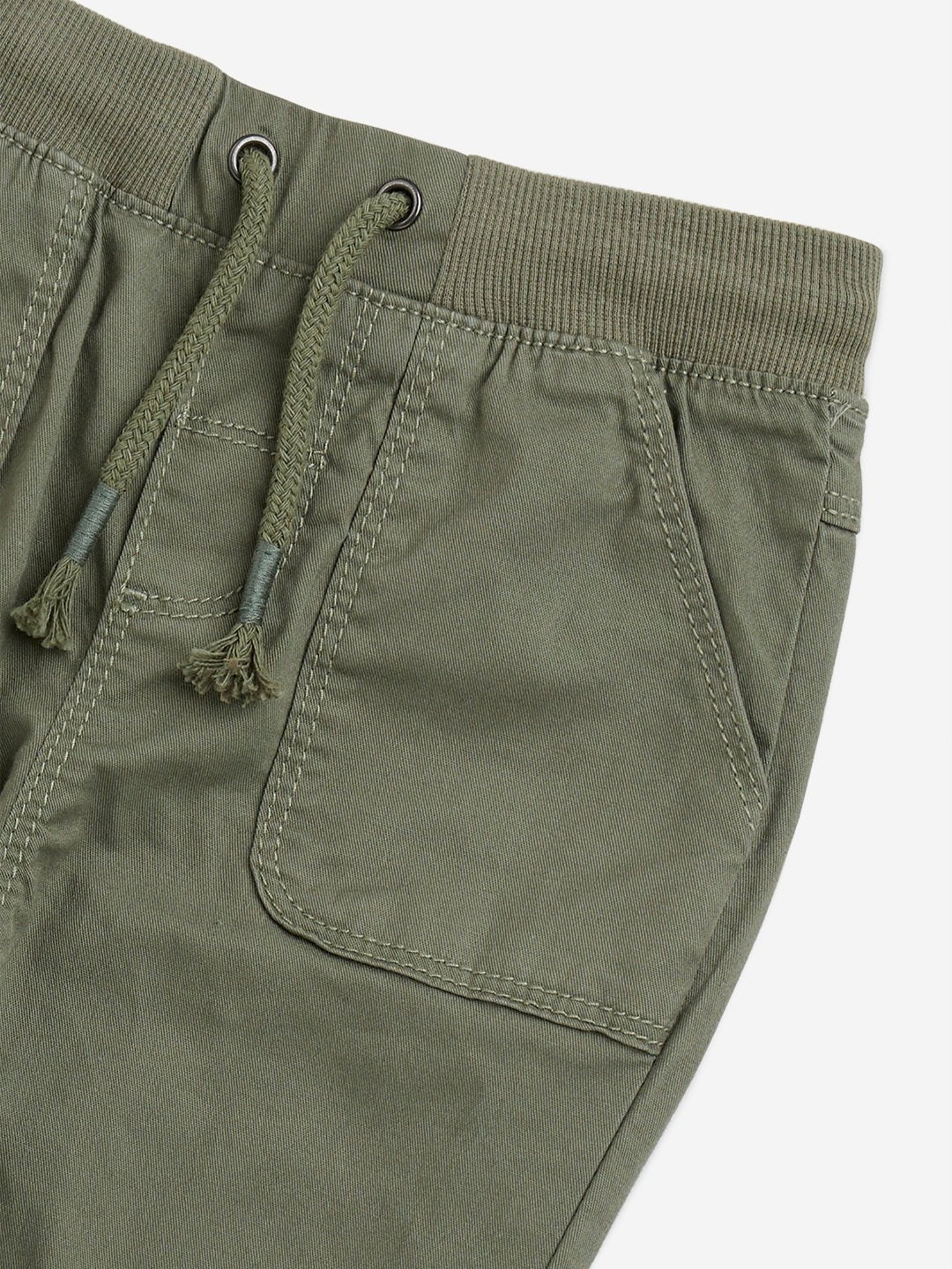 HOP Baby by Westside Green Mid-Rise Cotton Blend Pants