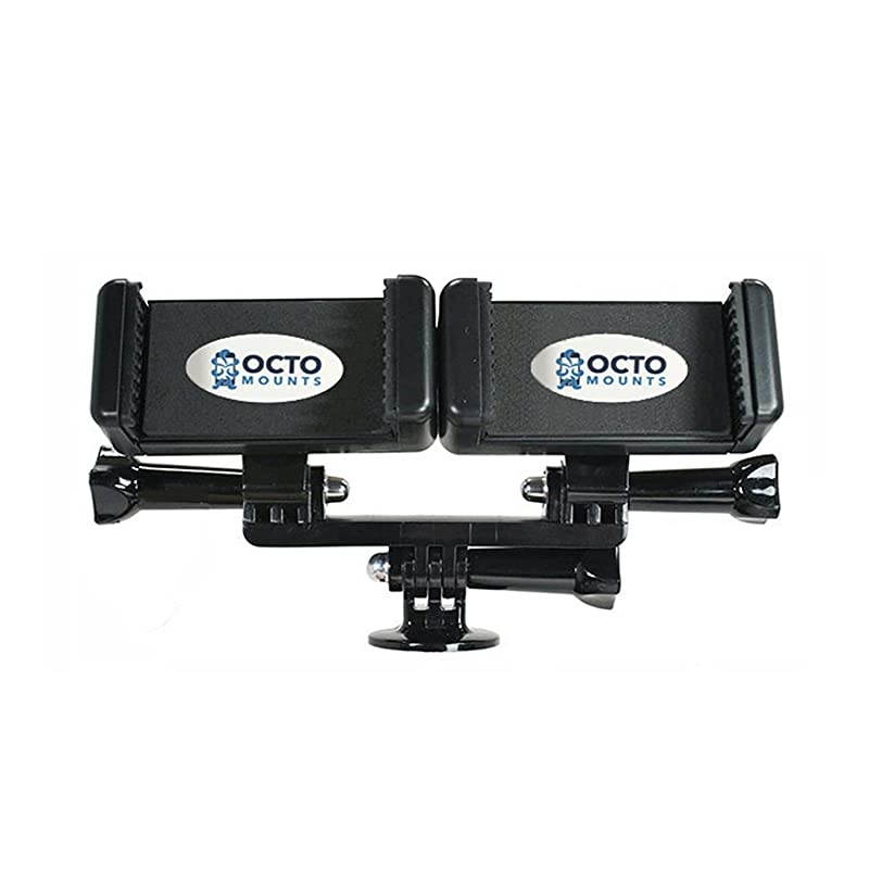 Dual Device Hand-Held Stabilizer for Cell Phone or GoPro Camera. Compatible with iPhones, Samsung Galaxy, HTC, etc.