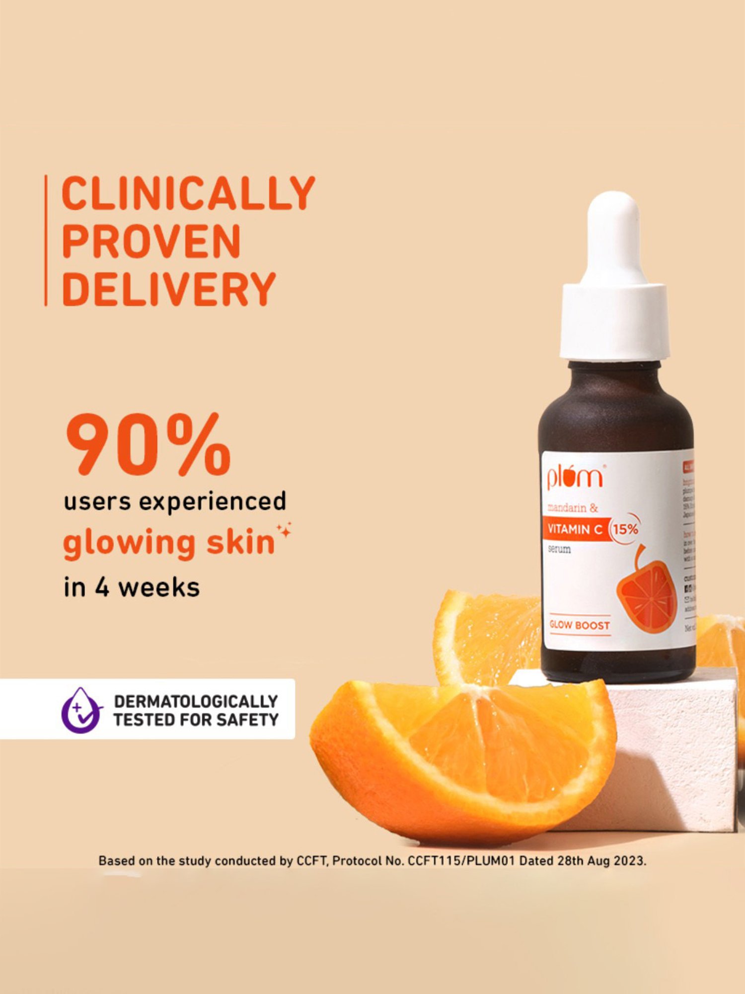 Plum 15% Vitamin C Face Serum with Mandarin - 20 ml