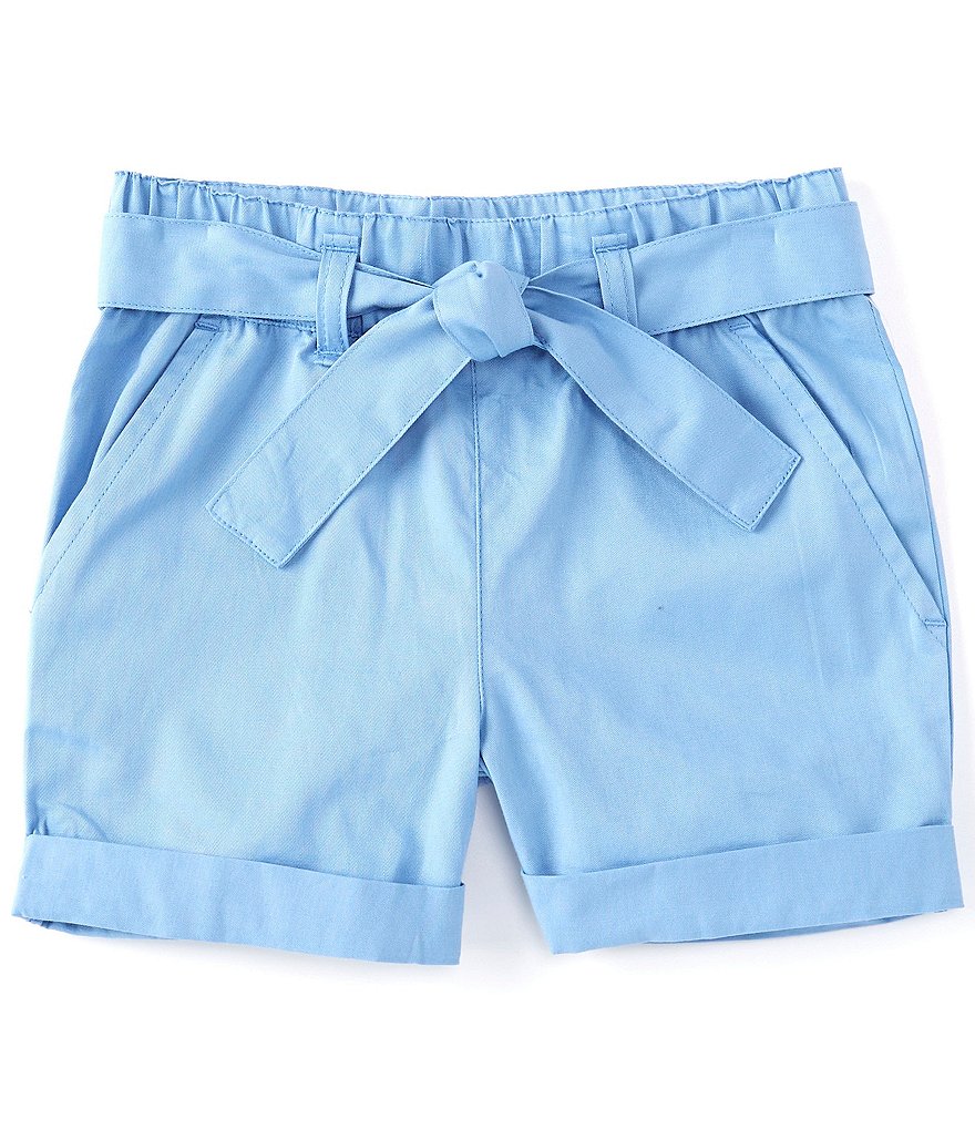 Edgehill Collection Little Girls 2T-6X Tie-Front Twill Shorts