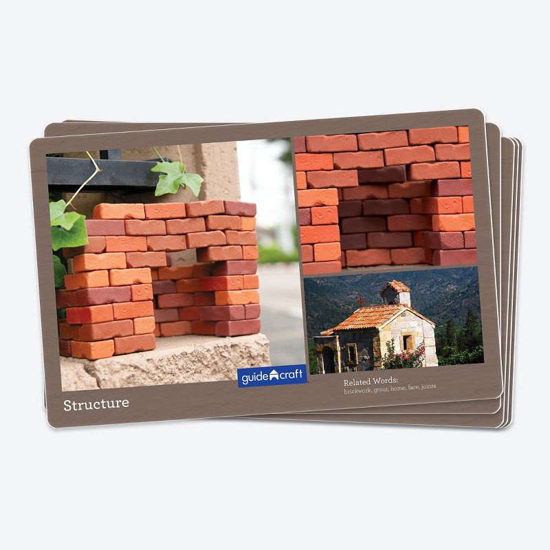 Guidecraft Little Bricks with Concept Cards - 60 Piece Set