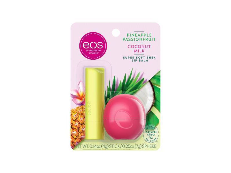 eos flavorlab Lip Balm Sticks - Lavender Latte &  Sweet Grapefruit - 2pk/0.28oz