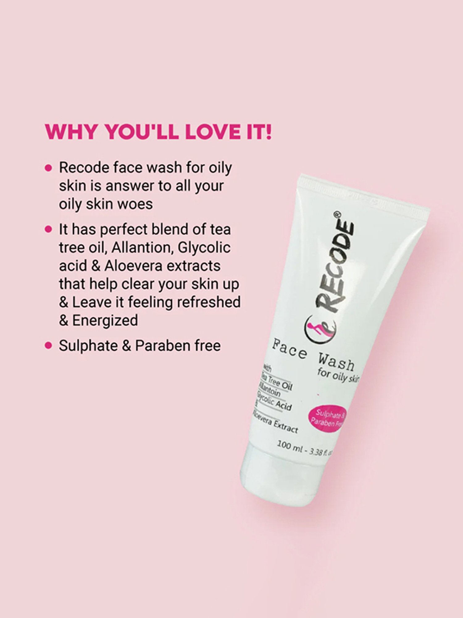 Recode Face Wash for Oily Skin - 100 ml