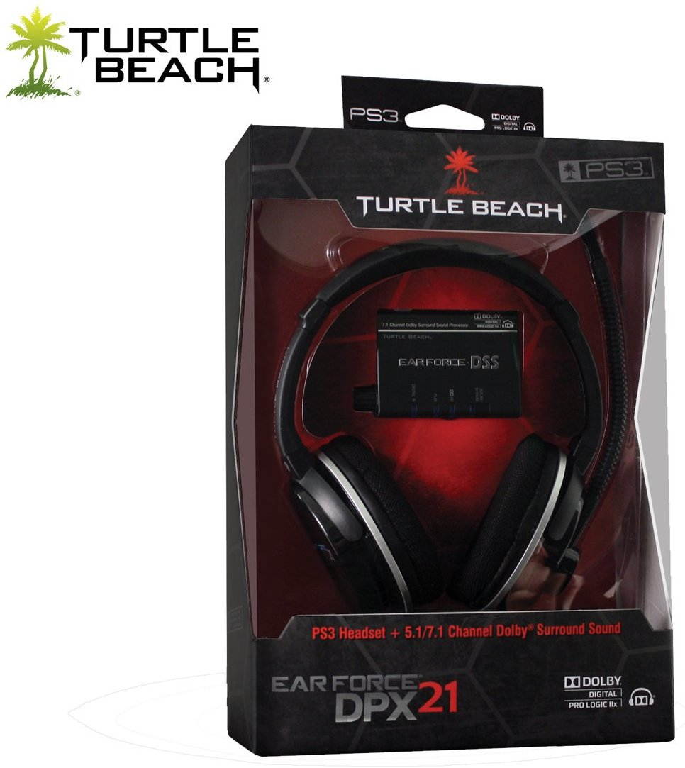Turtle Beach - Ear Force DPX21 Gaming Headset - Dolby Surround Sound - PS3, X360
