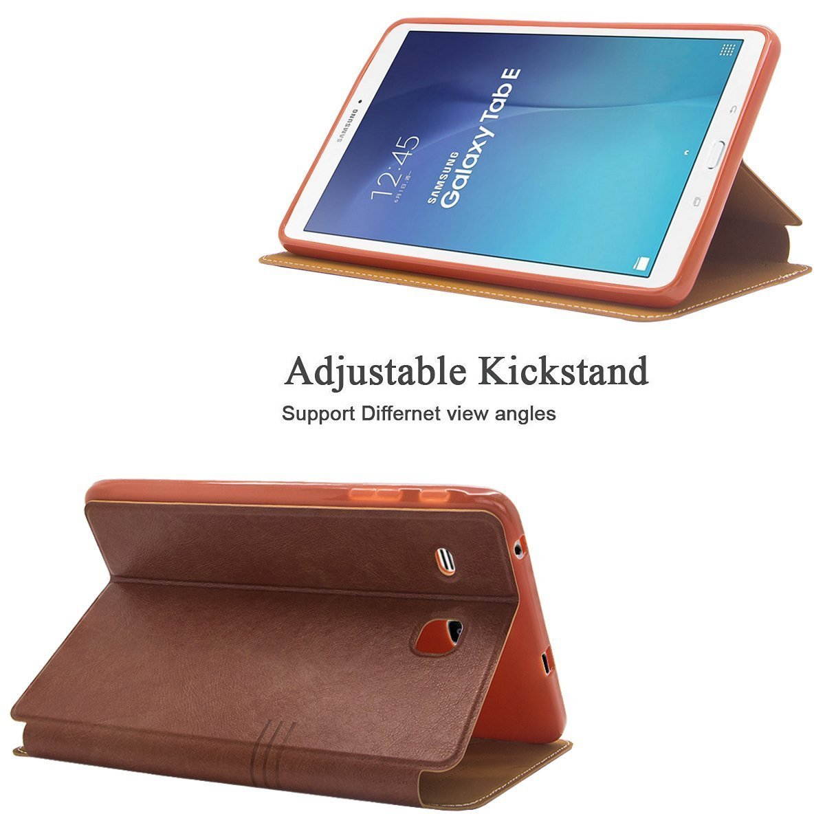 Mignova Samsung Galaxy Tab E 9.6 Case - Slim Lightweight Stand Cover for Samsung Galaxy Tab E 9.6 inch SM-T560 T561 + Free Screen Protector and Stylus pen