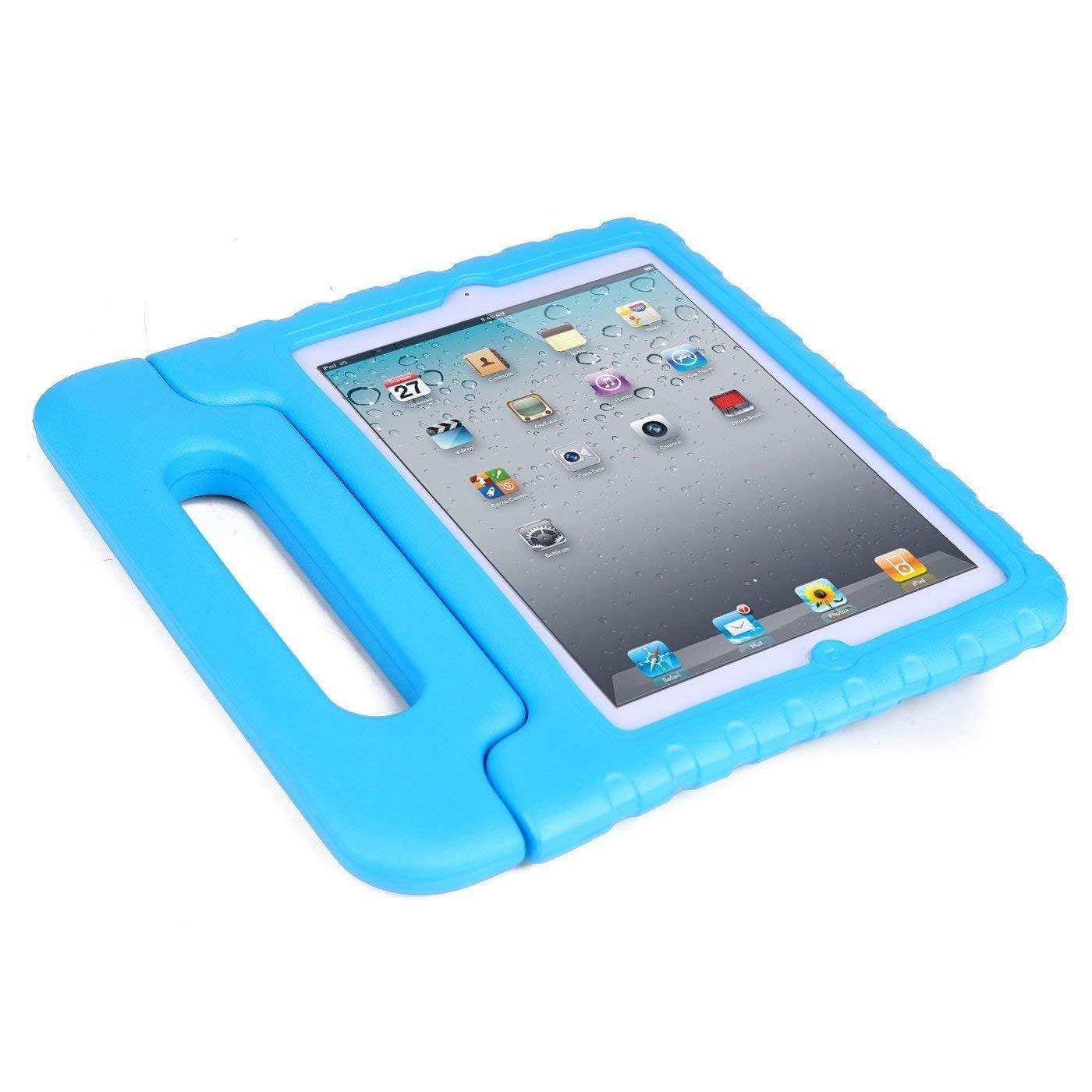 iPad Mini Case,AGRIGLEER [Kids Series]Shock Proof Convertible Handle Light Weight Super Protective Stand Cover Case for Apple iPad Mini /Mini 2/Mini 3 (Blue)