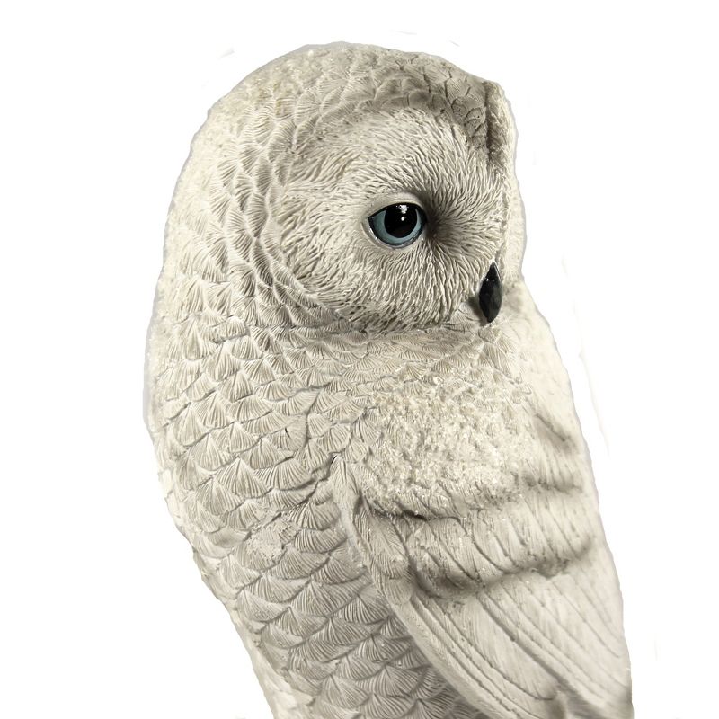 Animal 11.0" Snow Owl Figurine Wisdon Bird Roman, Inc  -  Decorative Figurines
