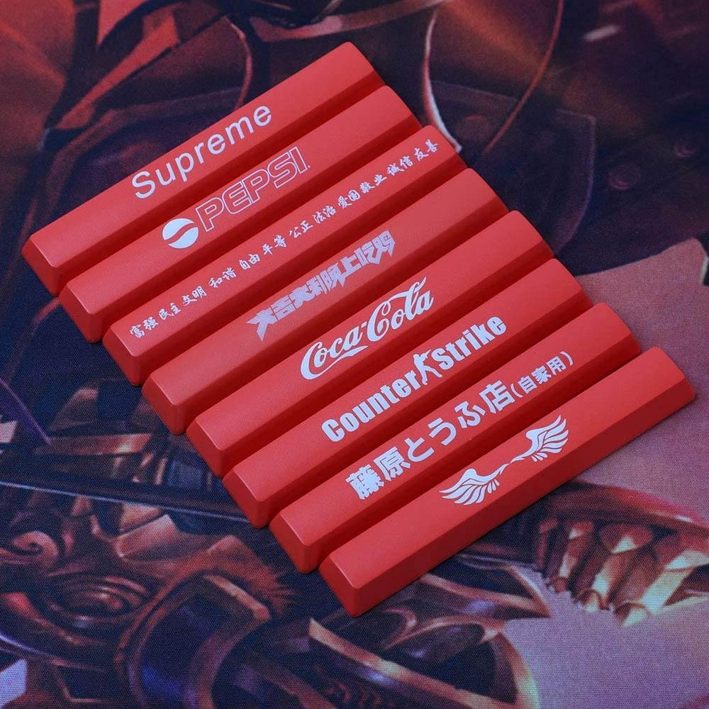 youyu6-2o521 keycap Set Novelty ABS 1.5mm Thickness 6.25 Spacebar Keycap Shine Through Keycaps Profile for Mechanical Gaming Keyboard for Keyboard (Axis Body : 3 pcs Randomly, Color : Kit 4)