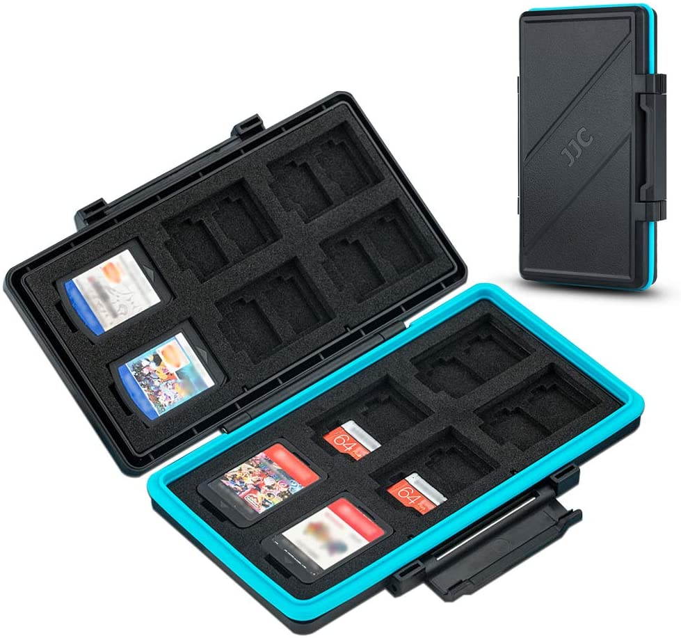 36 Slots Switch Game Card Case for 12 Nintendo Games and 24 Micro SD Cards on Nintendo Switch, Switch Card Holder Storage for for Nintendo Switch or PS Vita, Water-Resistant Anti-Shock Game Card Box