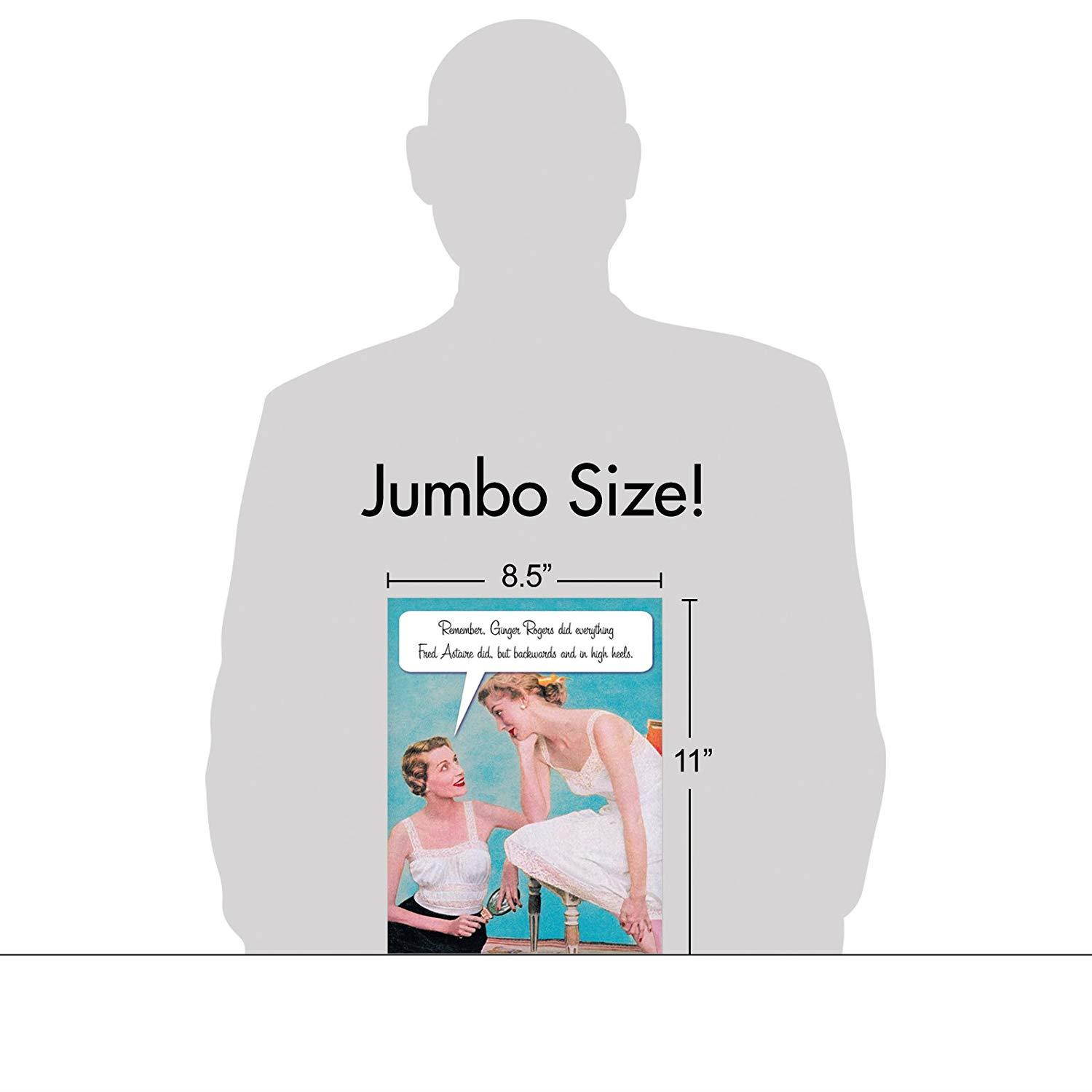 Jumbo Hilarious Mother's Day Greeting Card: M is for Mother; With Envelope (Large Size: 8.5" x 11") J0073MDG