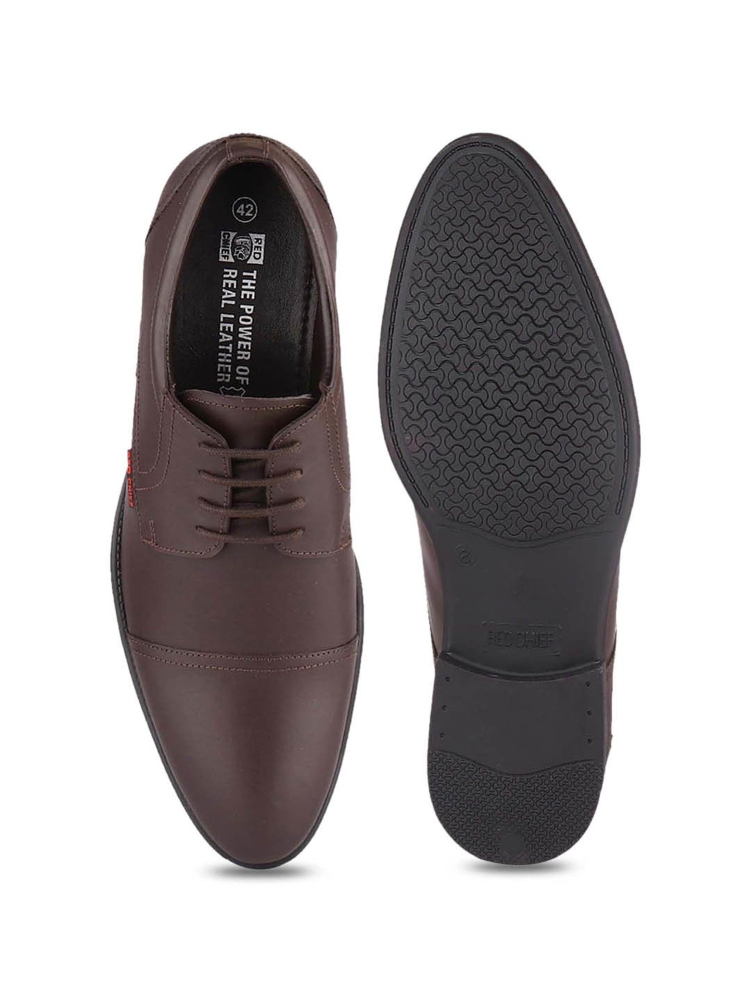 Red Chief Men's Brown Derby Shoes