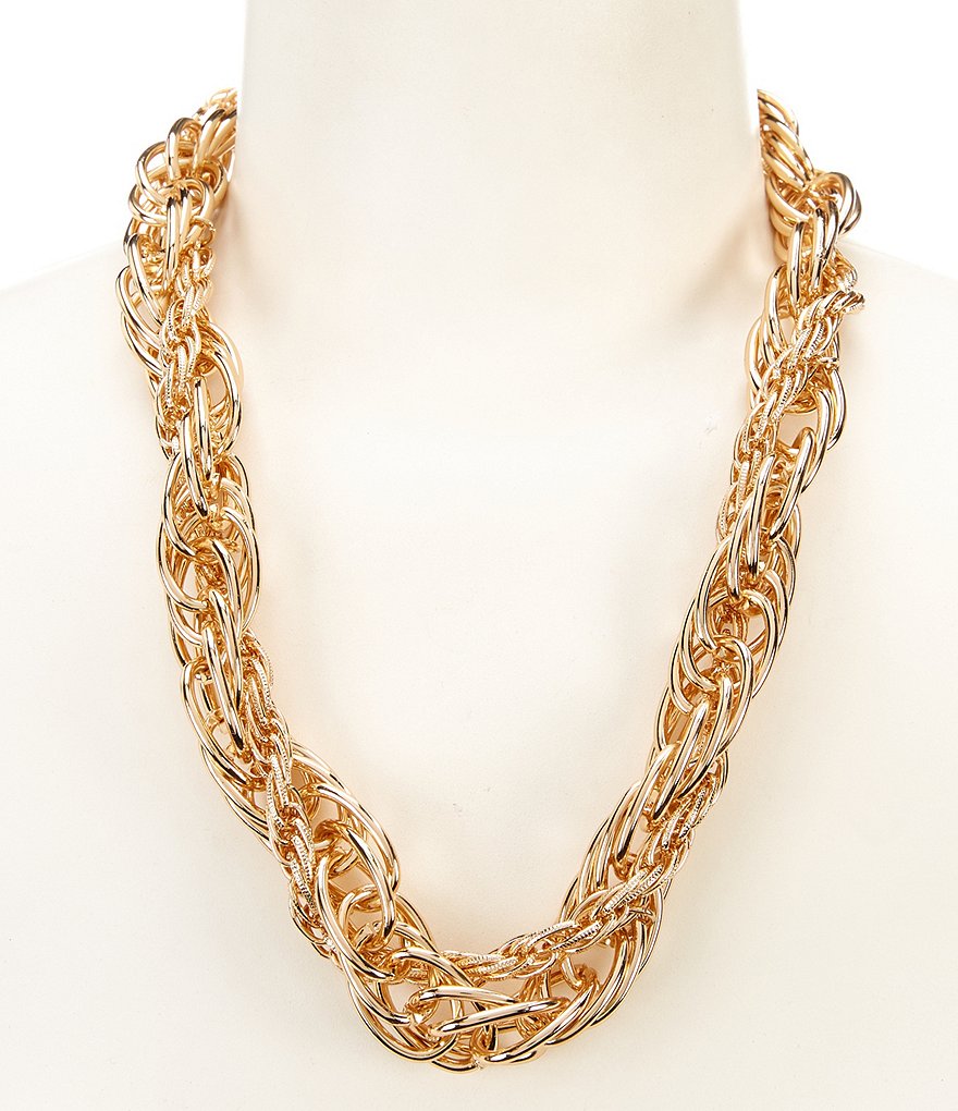 Natasha Accessories Twisty Collar Necklace
