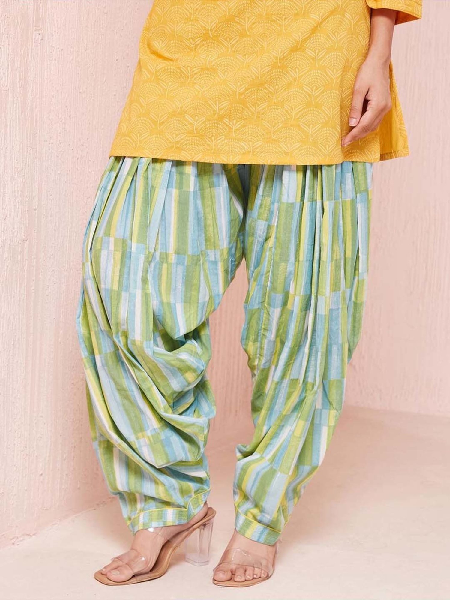 Castle Black Embroidered Palazzos