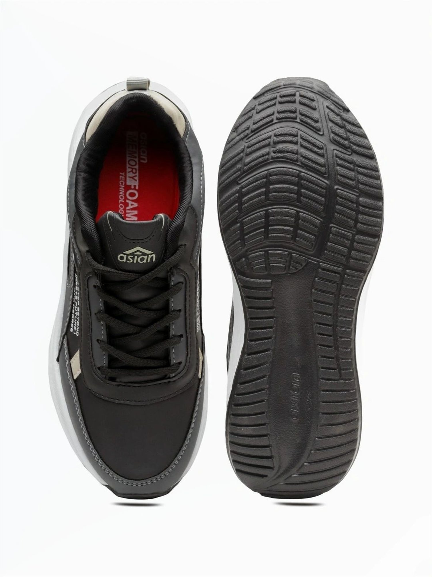 Asian Men's Grey Running Shoes