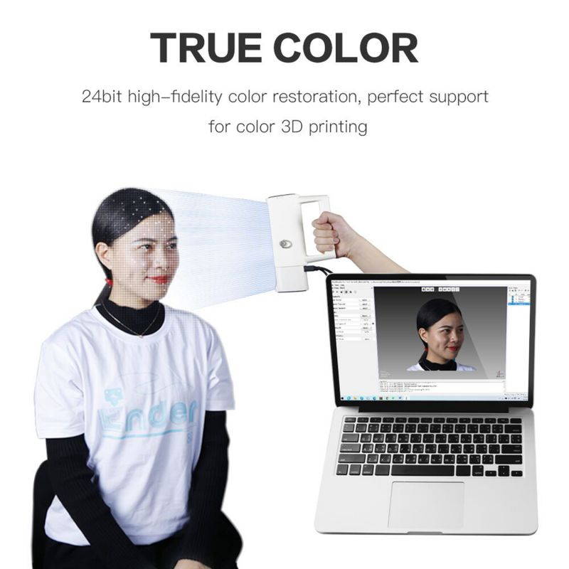 Original Creality CR-SCAN01 Portable 3D Scanner 3D Modeling Scanner High Precision Support OBJ/STL Output with Turntable for 3D Printing Industrial Design Modeling