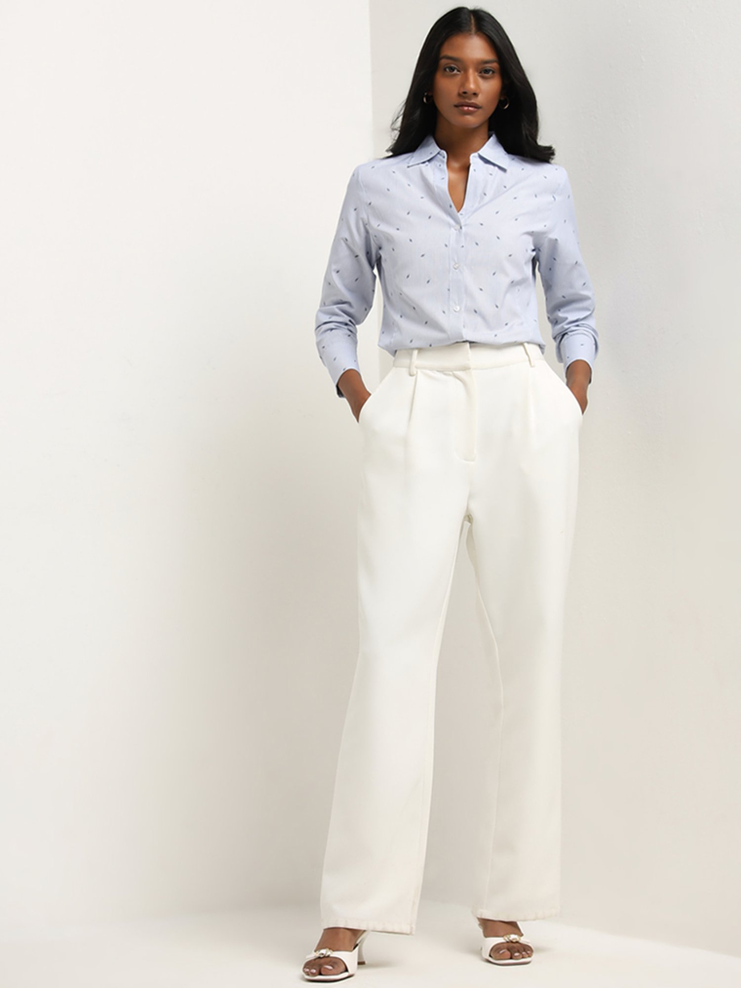 Style Quotient Brown Regular Fit Formal Shirt