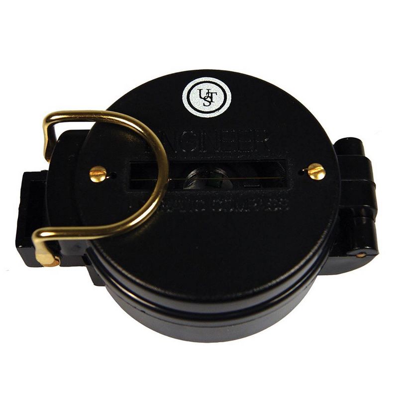 UST Heritage Folding Lensatic Compass with Liquid Interior and Precision Alignment