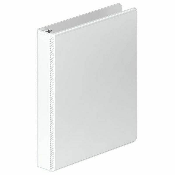 WILSON JONES W385-14WPP1 1" D-Ring Binder, Heavy Duty, White