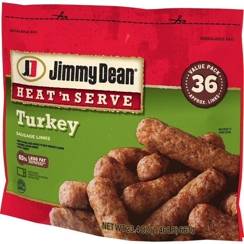 Jimmy Dean Heat & Serve Frozen Turkey Sausage Links - 23.4oz/26ct