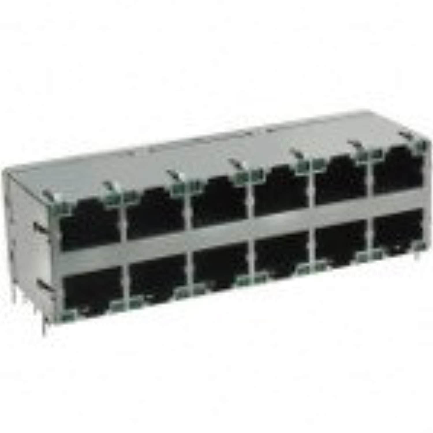 1840326-1, conn rj-45 f 96 pos 2.54mm solder ra thru-hole 168 terminal 12 port
