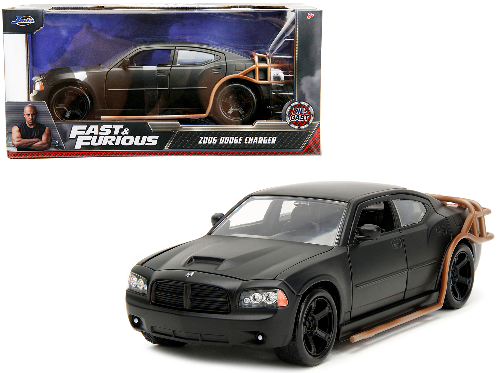 2021 Dodge Charger SRT Hellcat Gray Metallic "Fast X" (2023) Movie "Fast & Furious" Series 1/24 Diecast Model Car by Jada