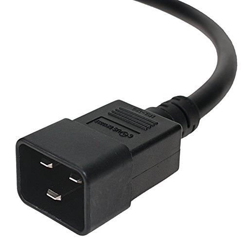 SF Cable 8ft IEC320 C20 to C21 12AWG 20A 250V SJT Power Cord