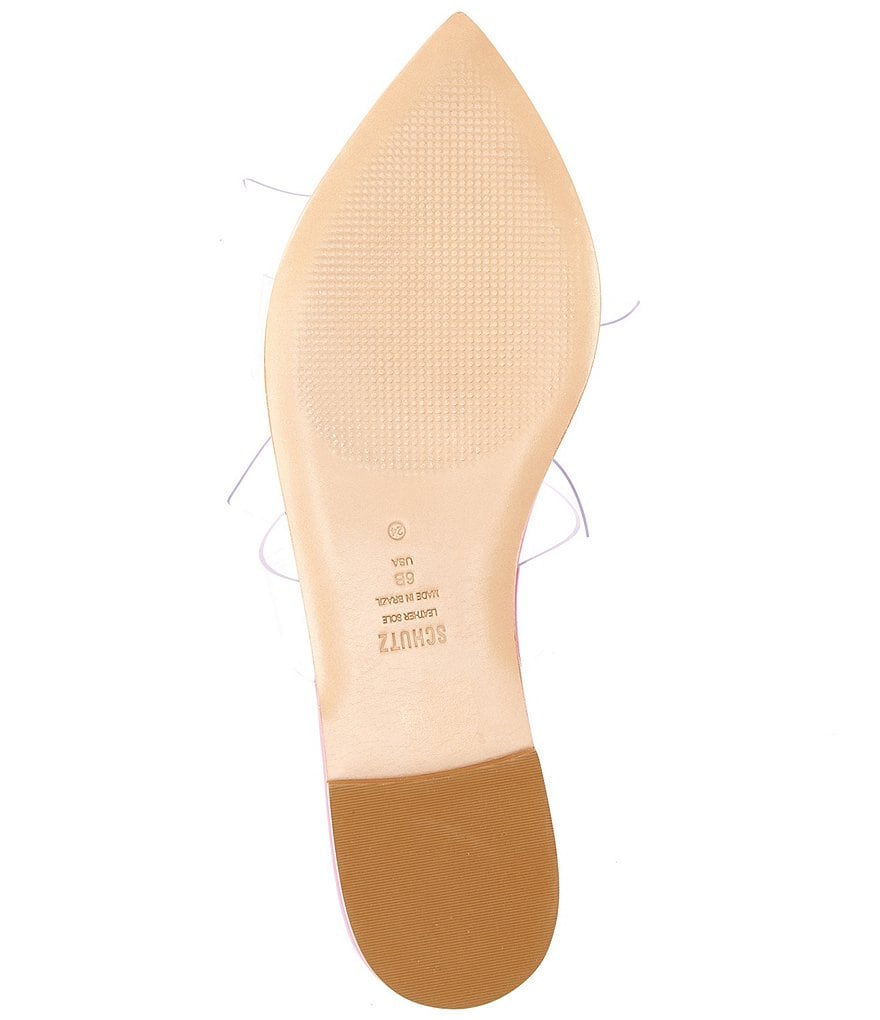 Schutz Jollie Clear Bow Knot Slides