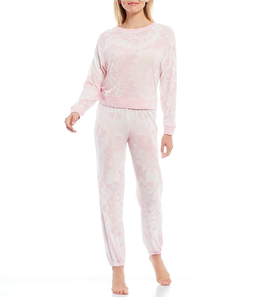 Honeydew Intimates Pop Tie-Dye Print Brushed Jersey Coordinating Lounge Set