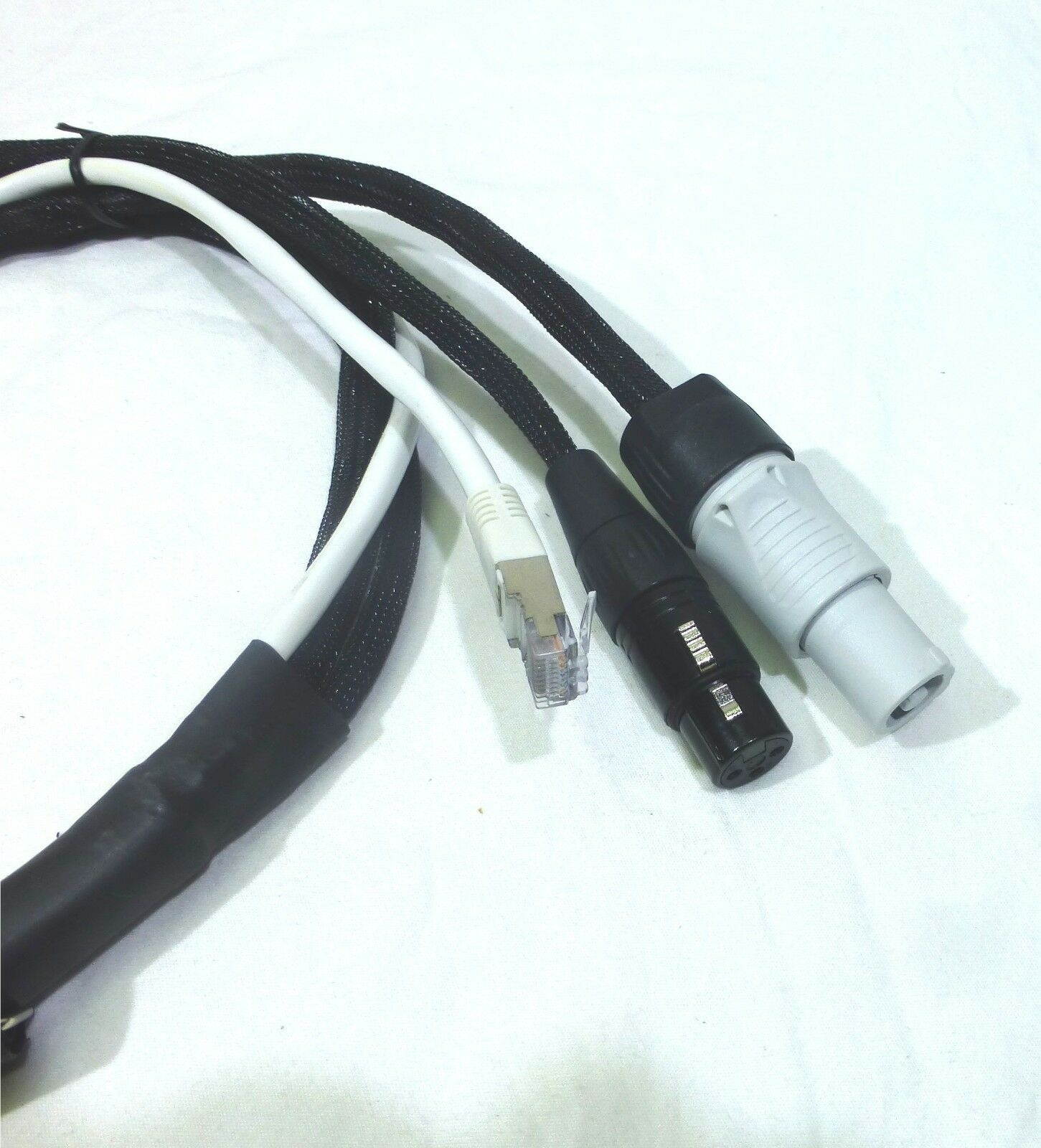 (LSE1)3.3 Ft(1M) Siamese Power, Audio & Data Combo Cable.(For Powered Speakers).