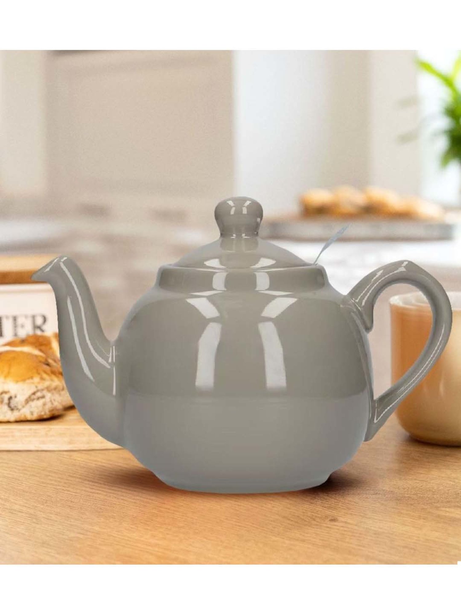 London Pottery Grey Stoneware Teapot (1.2 L)