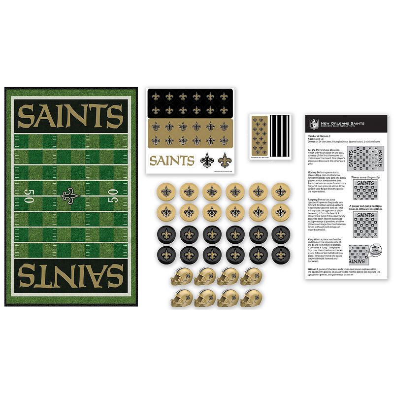 MasterPieces NFL New Orleans Saints Checkers Board Game