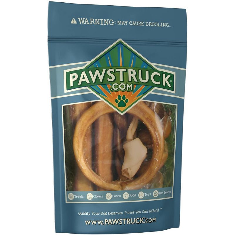 Pawstruck Bully Stick Variety Pack - Includes 7 Different Low-odor Bully Sticks for Dogs, Best Beef Pizzle Stix Dog Treats: Straight, Braided, Ring, Spring - Bully Stick Variety Pack