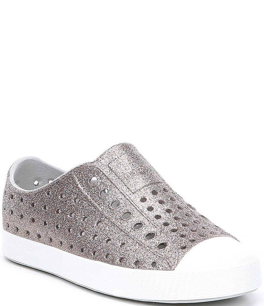 Native Girls' Jefferson Bling Glitter Slip-On Sneakers (Toddler)