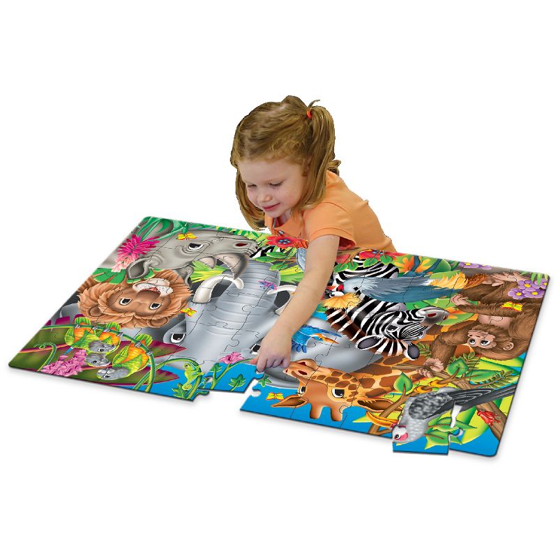 The Learning Journey Jumbo Floor Puzzles Animals of The World 50 pieces