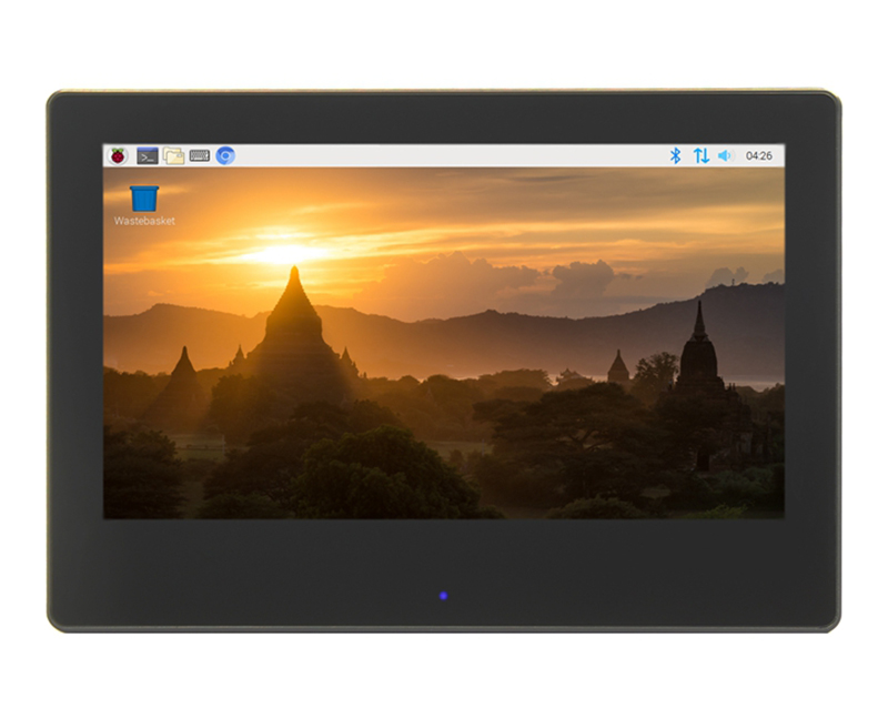 7 inch Raspberry Pi LCD HDMI IPS 1024X600 Capacitive Touch Screen with Shell and Bracket Support raspberry pie, Banana Pi, BB Black Support Windows
