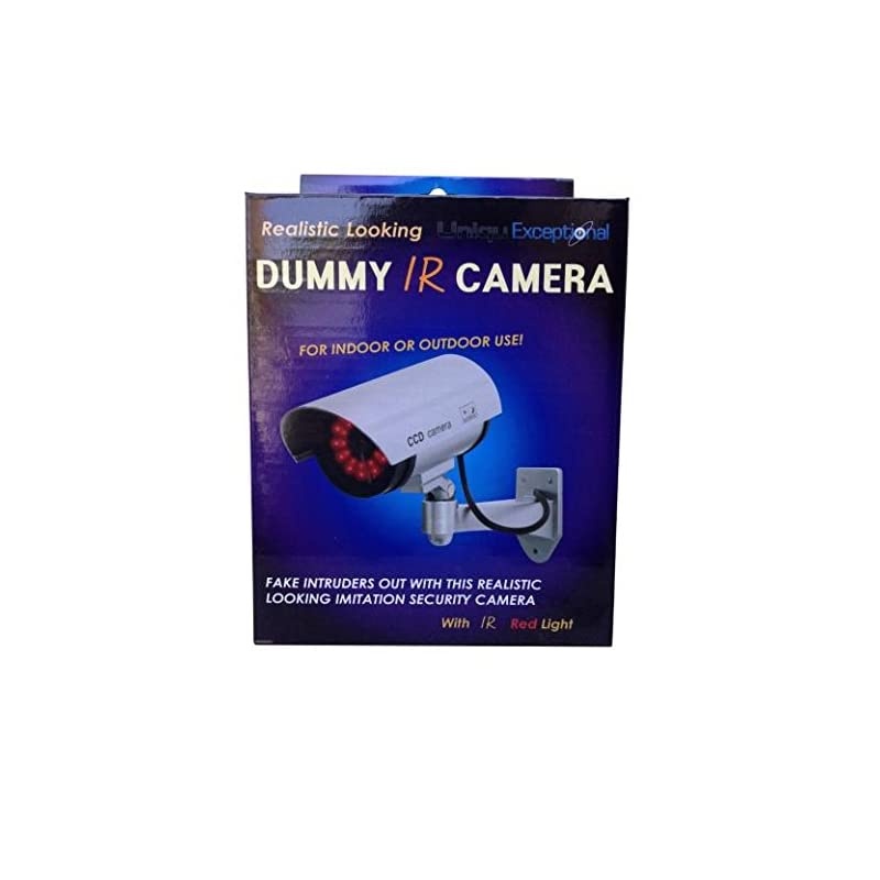 UDC4silver Fake Security Camera with 30 Illuminating LEDs Silver