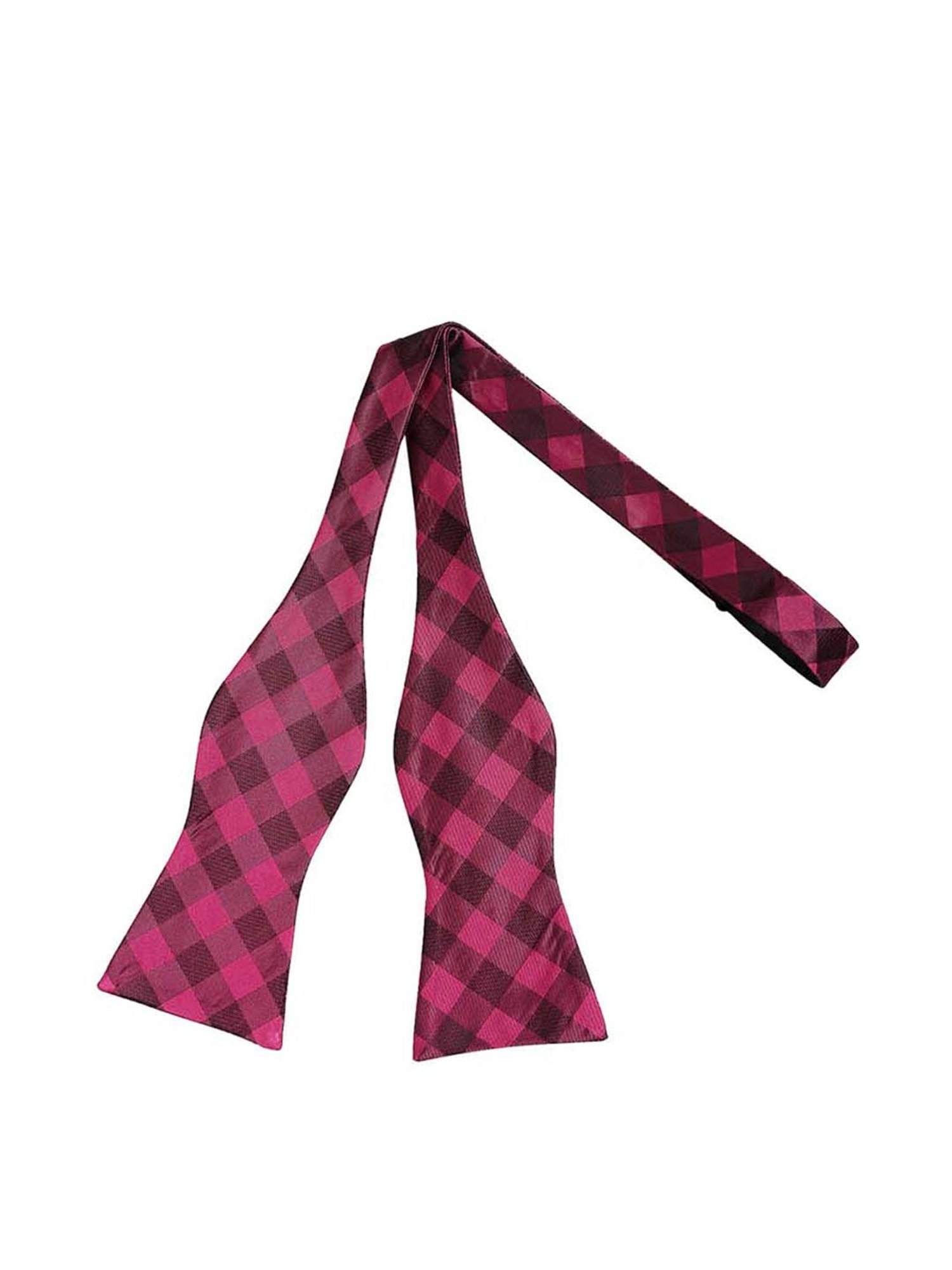 Alvaro Castagnino Purple Checks Bow Tie