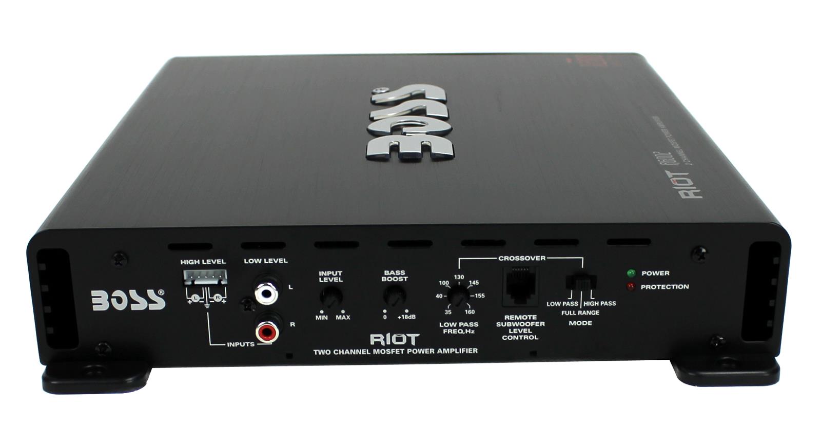 New Boss R6002 Riot 2Ch Car Audio Amplifier Amp 1200W 2 Channel W/ Remote