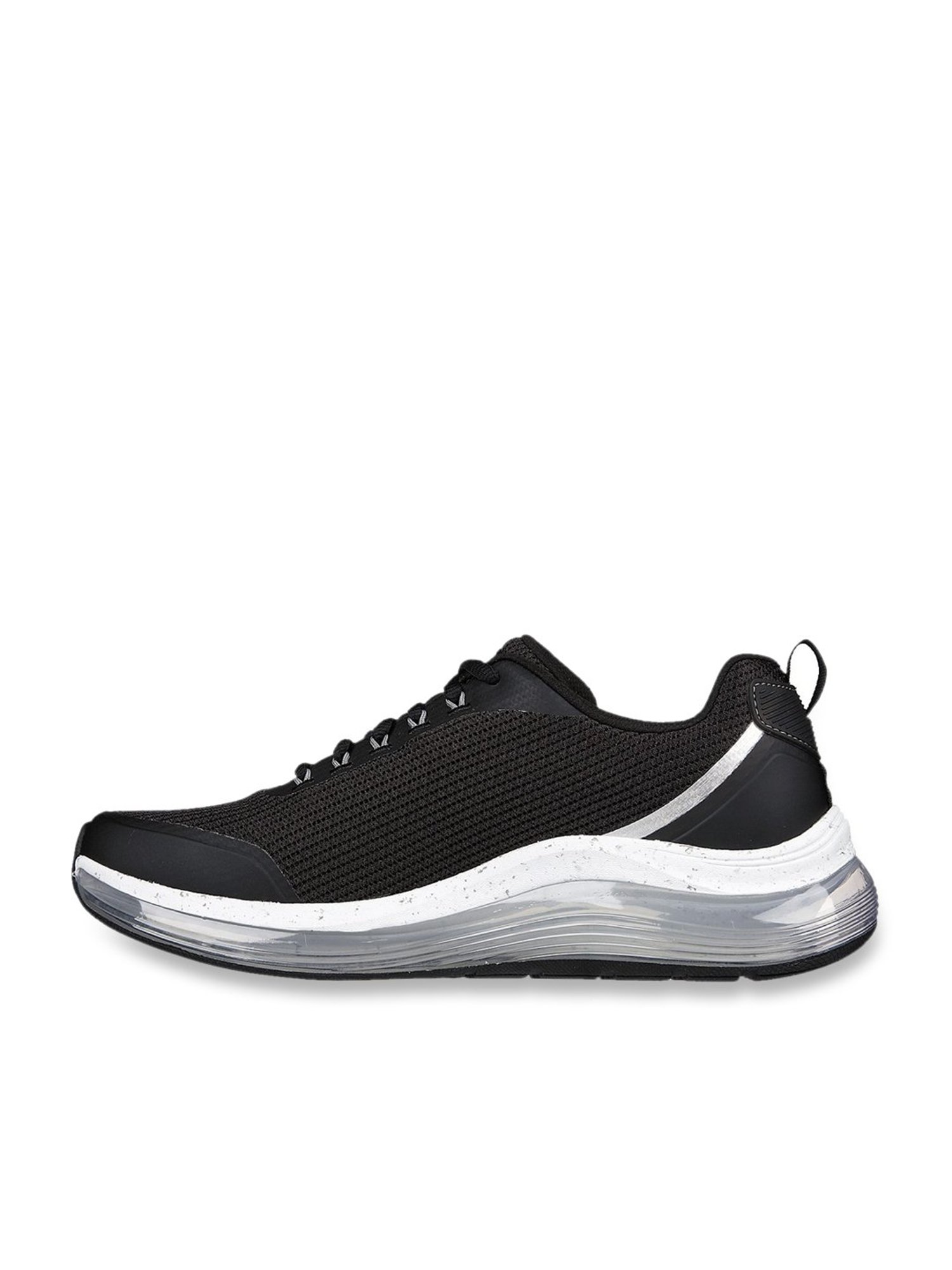 Skechers Men's ARCH FIT ELEMENT AIR Black White Casual Lace Up Shoe