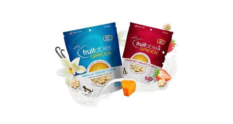 Fruitables Greek Vanilla Yogurt Flavor Healthy Baked Dog Treats - 7oz