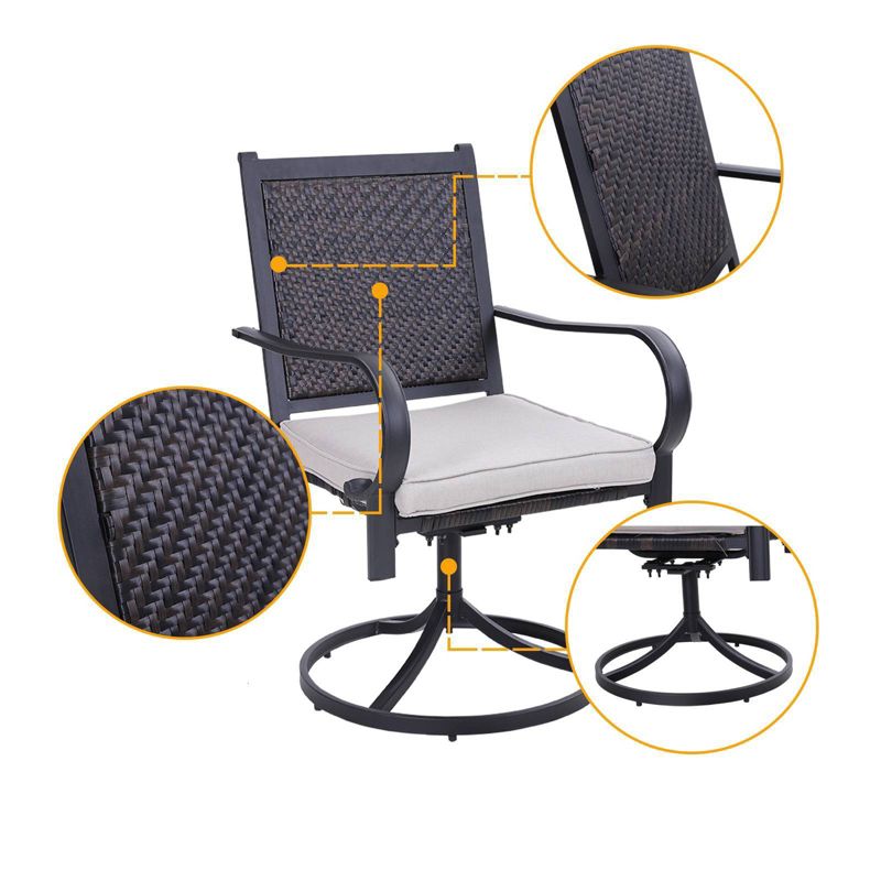 7pc Classic Outdoor Patio Dining Set Gray Wash - Saracina Home