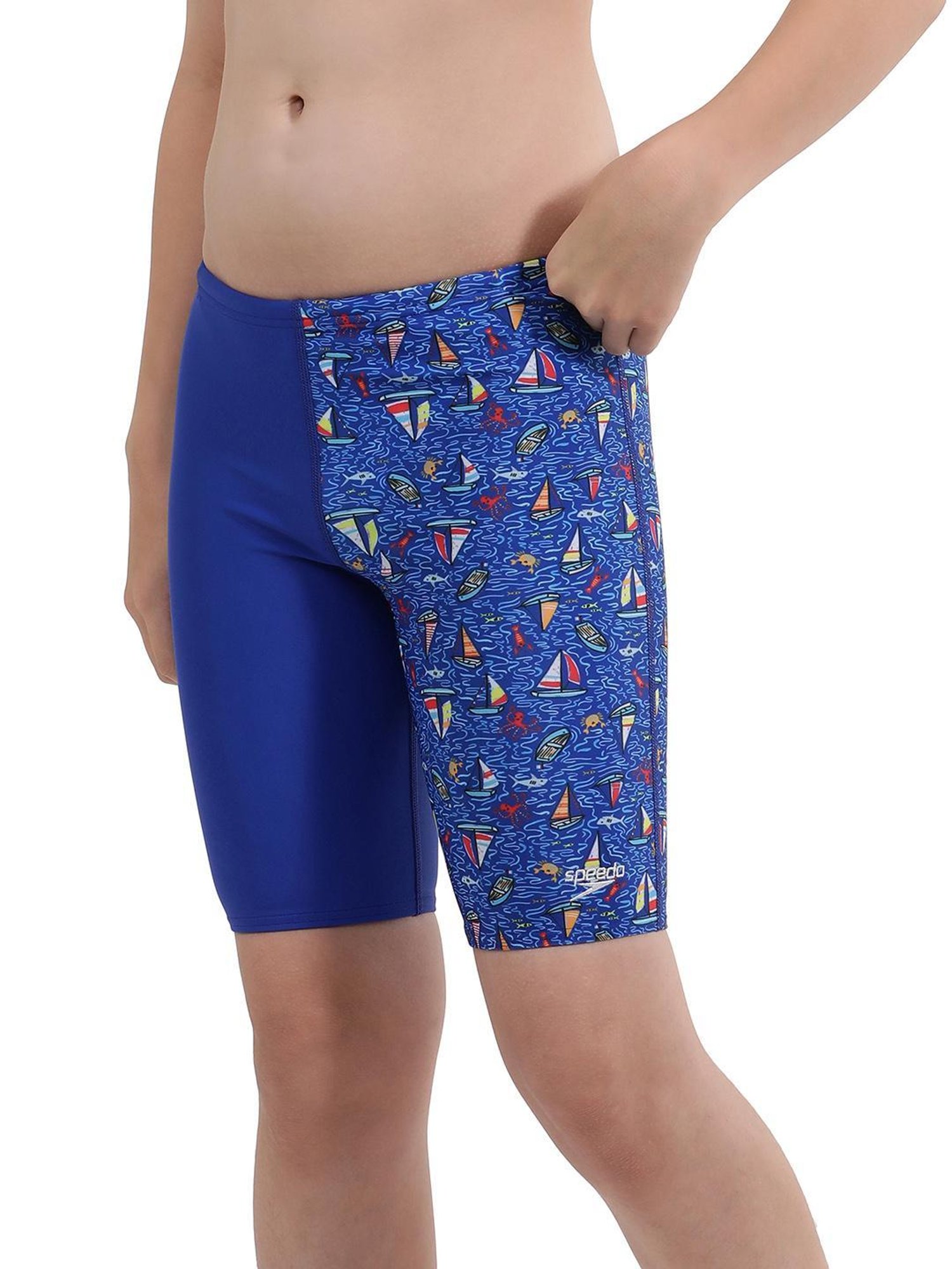 Speedo Kids Navy Solid Jammer