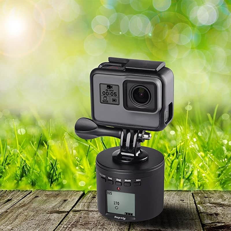 Tripod Mount Camera Tripod Mount Electric 360 Degree Tripod Head Compatible for Gopro Hero 8 Hero 7 Hero 6 Hero 5 Hero 4 and iPhone Samrtphone Digital Camera Action Camera
